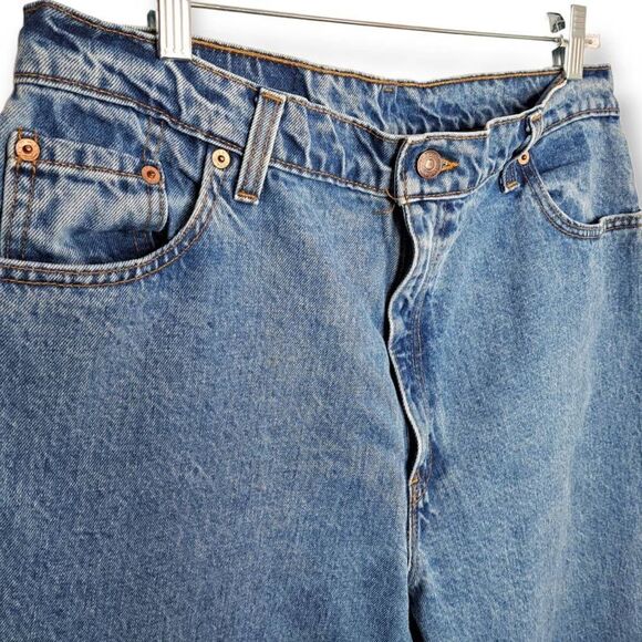 Levi's 551 Relaxed Fit Tapered Leg Vintage 90s Jeans size 16 Long - Picture 7 of 8